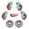 Service Caster Regency 600UBCKIT6 U-Boat Cart Caster and Wheel Replacement Set - USAREG20S414PPUBRED-TP2-2-TLB-2PPUD820-2 - alternate 4